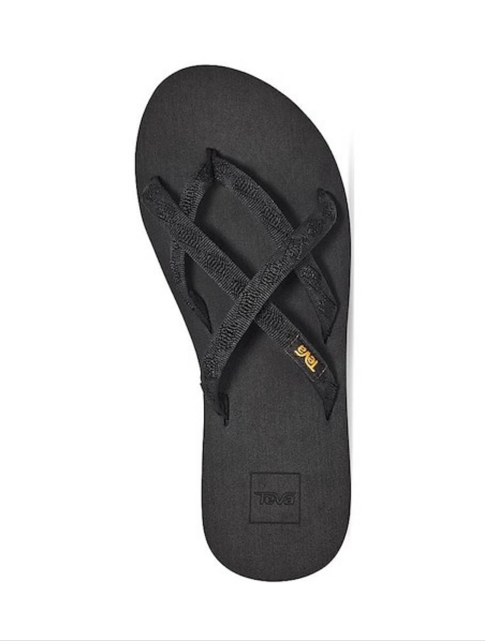 Teva Black Olowahu Crisscross Strap Flip-Flop Size 10 Lightweight
